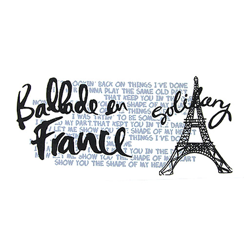 s75)수지전사지 - Ballade en France(블랙)